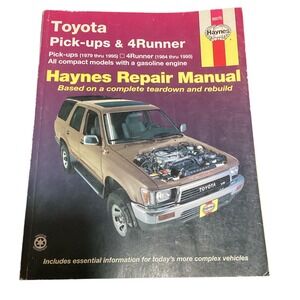 Toyota Pick ups & 4Runner Haynes Repair‎ Manual 1979-1995 Automotive Guide